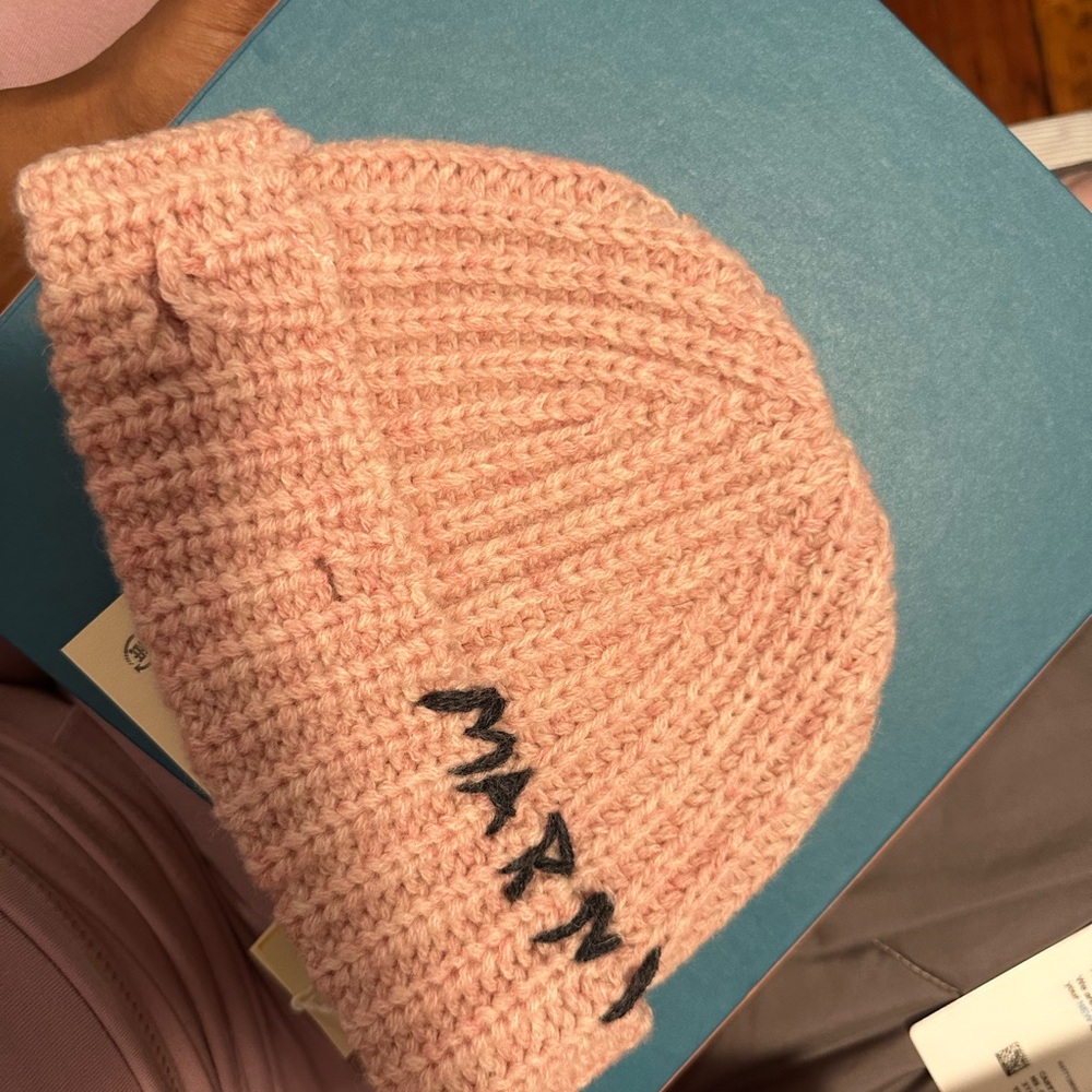 Marni Pink Knit Beanie